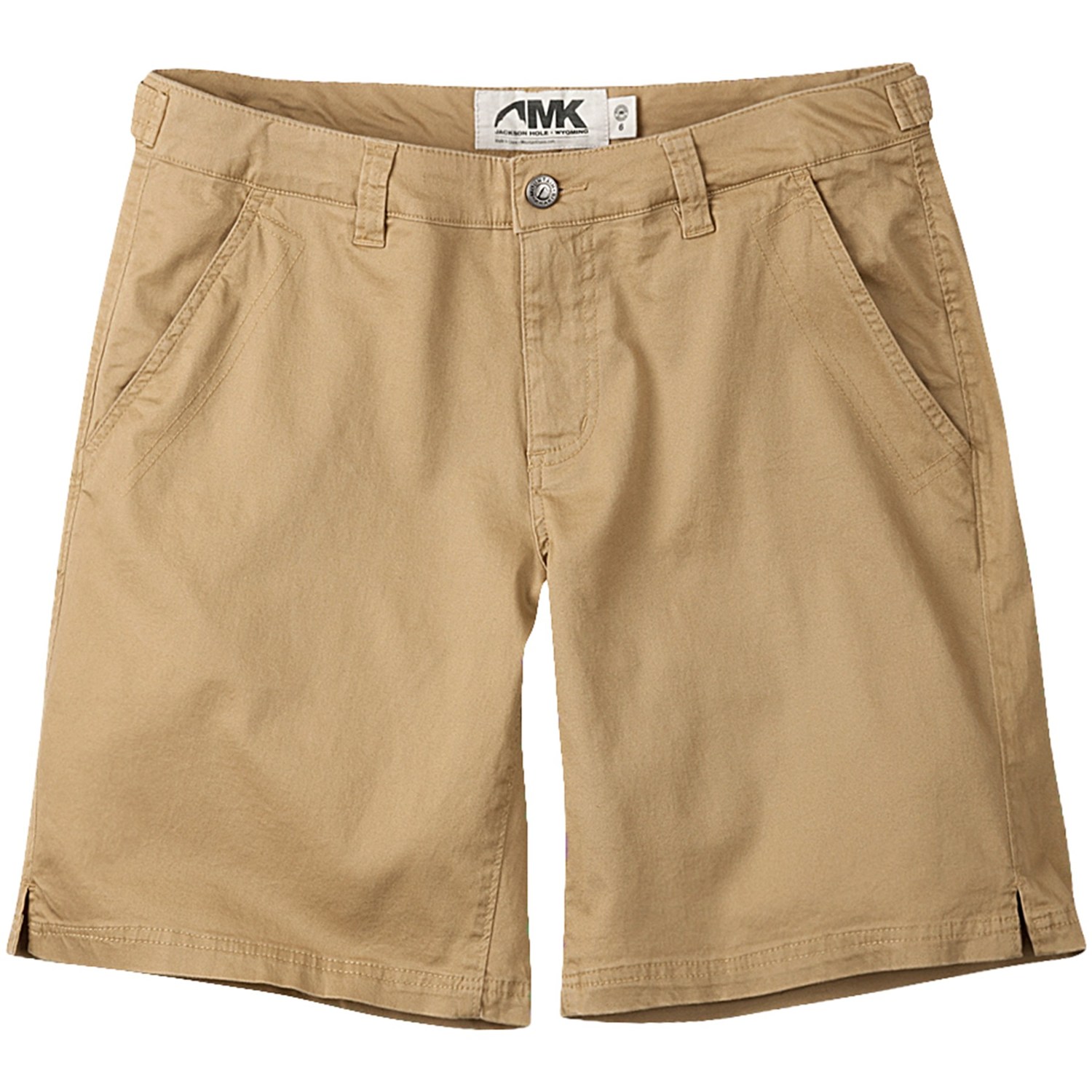 polyester khaki shorts