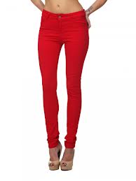 red jeans baggy