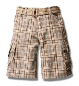 simple cargo shorts for boys