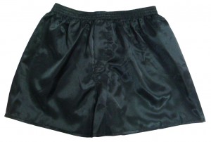 silk satin green boxer shorts